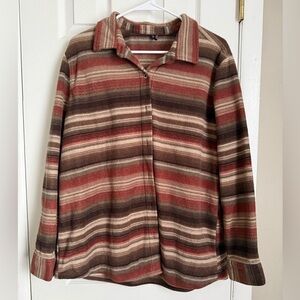 Striped Button-Up Shirt